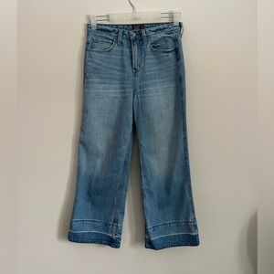 Abercrombie High Waist Wide Leg Culottes Jeans - Cropped